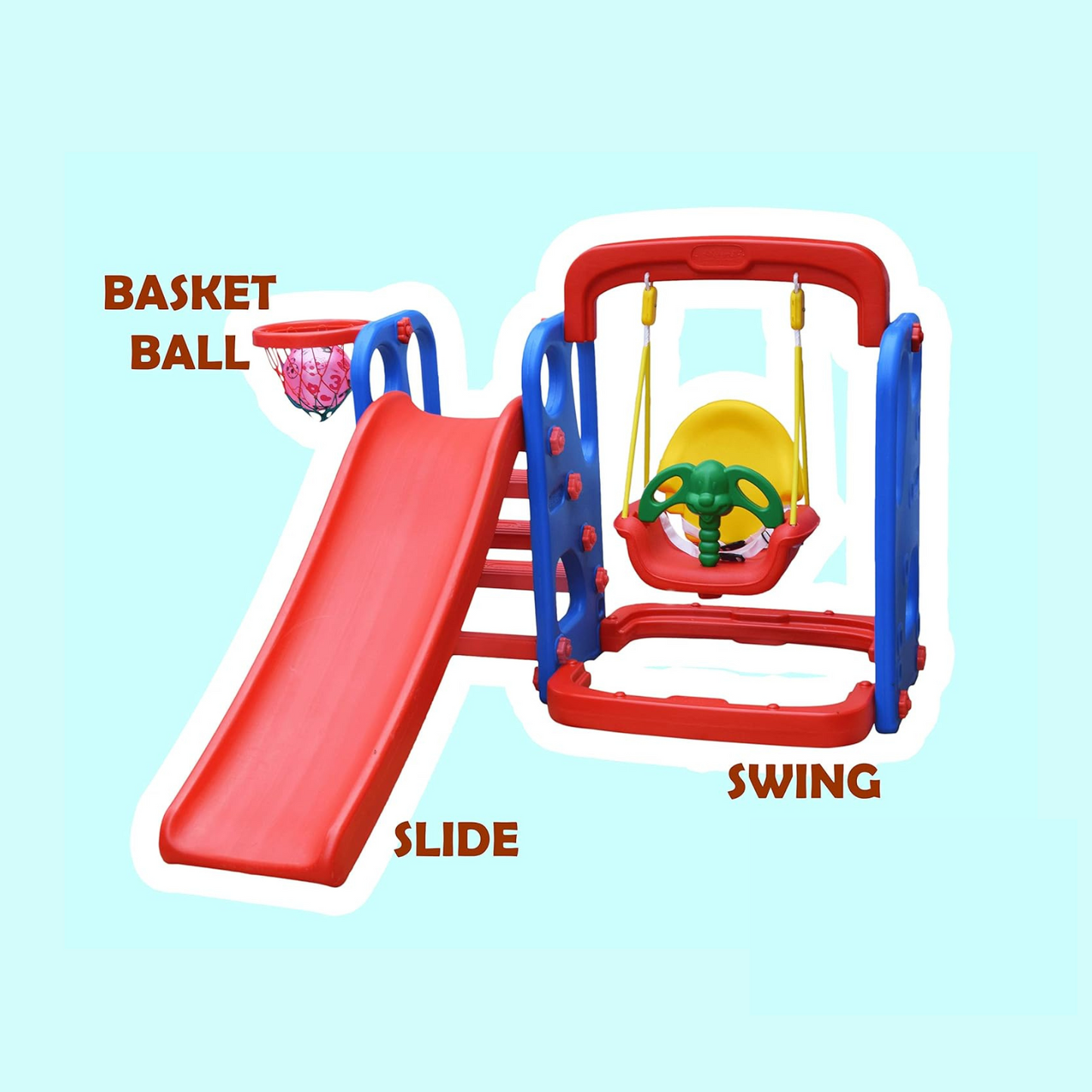 PLAYGRO Garden Slider & Swing Combo for Indoor & Outdoor