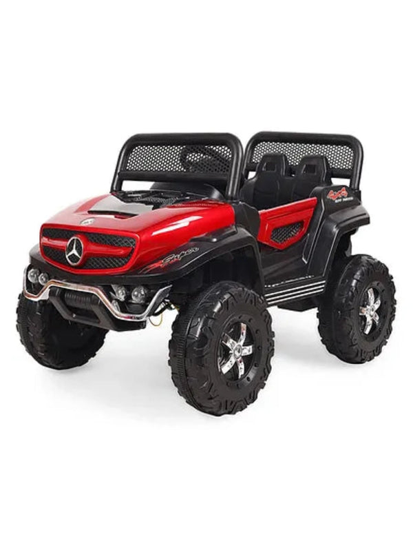 KIDS Battery Operated Ride on Jeep for Kids with Music Lights and Swing Electric Remote Control Ride on Jeep - Red
