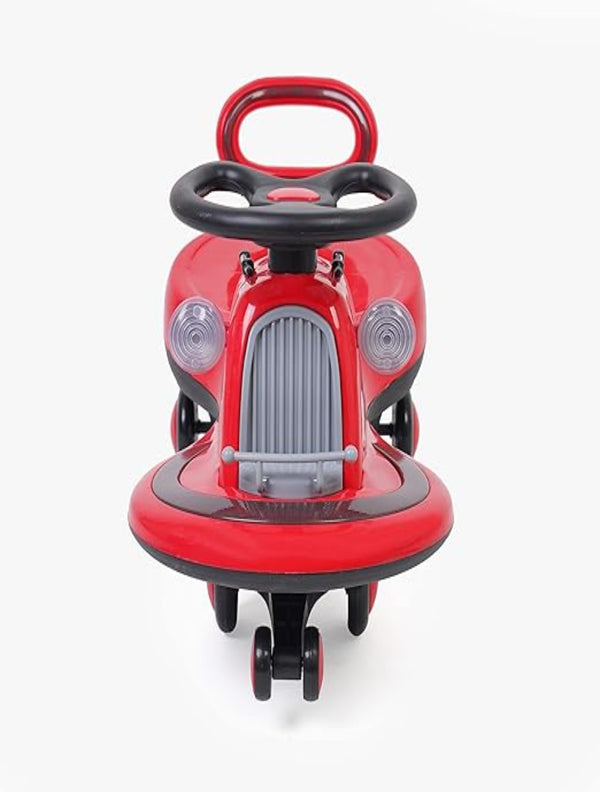 Cooper Train Car Rider with Steering Music & Lights for Boys and Girls (Red)