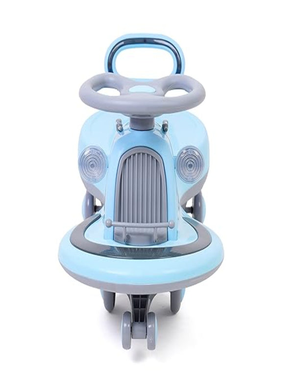 Cooper Train Car Rider with Steering Music & Lights for Boys and Girls (Blue)