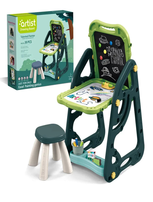 MULTIPUPOSE  Easel Board Easel for Kids Drawing Writing WITH CHAIR