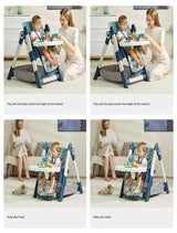 High Chair with heigh Adjustment and Wheels 05