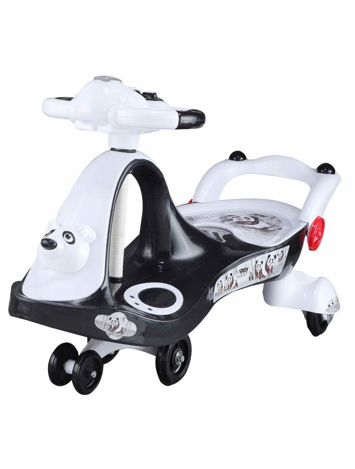 Panda Magic Car with Back Rest (BLACK& WHITE )