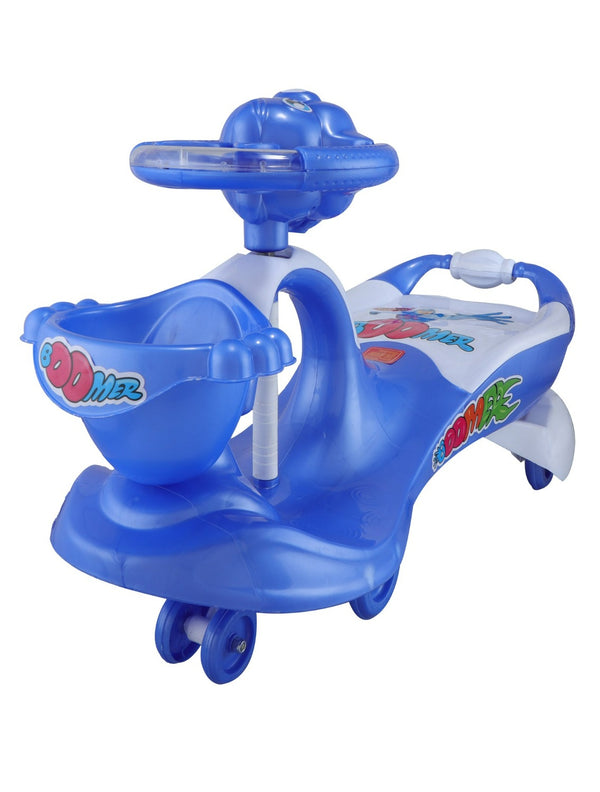 Musical Baby Swing Car With Basket (Blue)