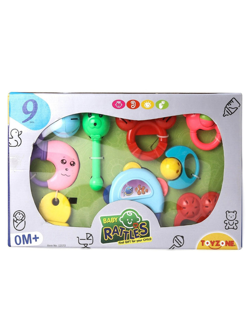 Baby Rattles Toy Multicolour - 9 Pieces