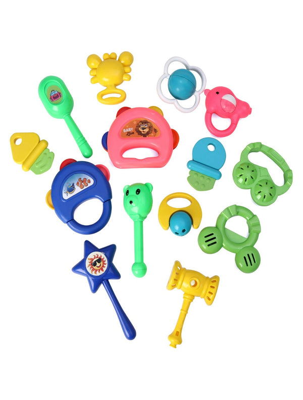 Baby Rattles Toy Multicolour - 14 Pieces