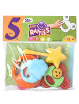 Baby Rattles Toy Multicolour - 5 Pieces (PVC PACK)