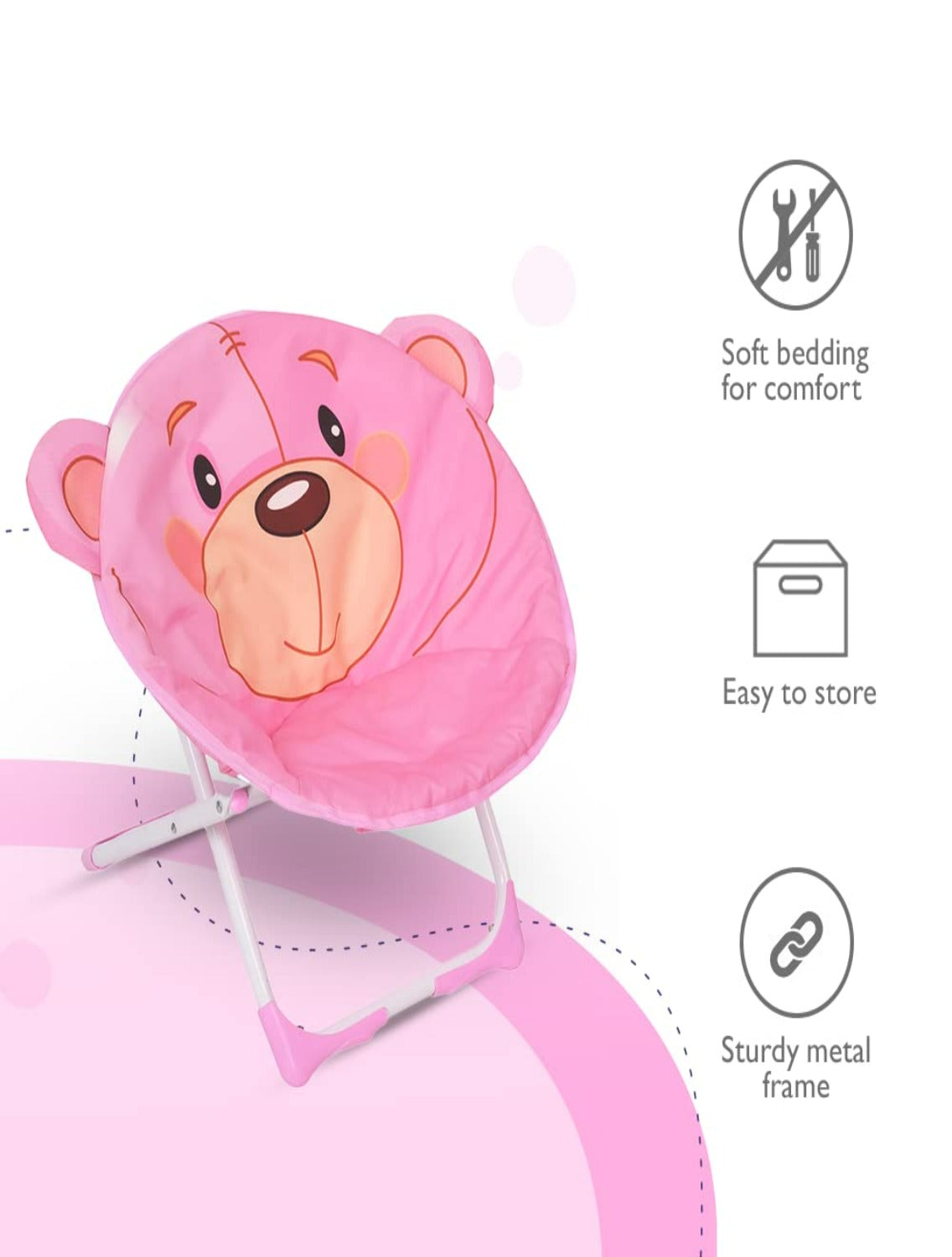 BEAR FACE BABY RELAXING FOLDING CHAIR