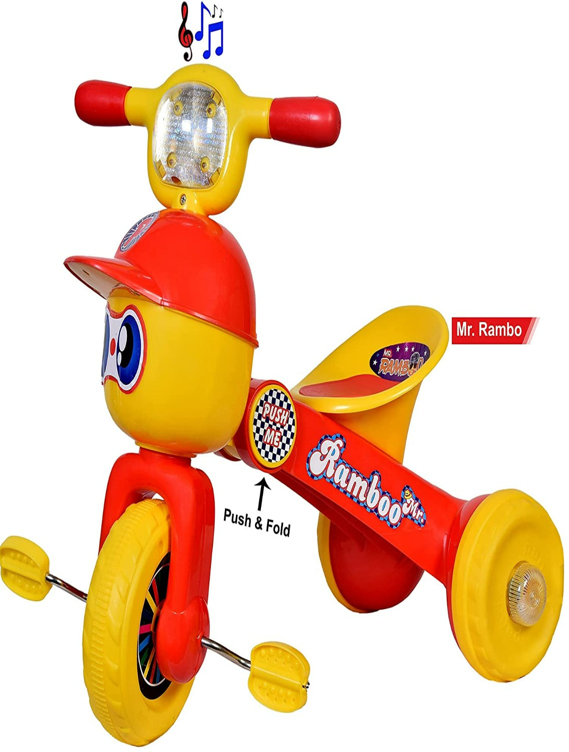 Rambo Tricycle With Light & Music (Red)