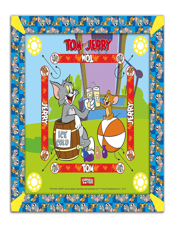 TOM & JERRY Carrom Board with Ludo Game