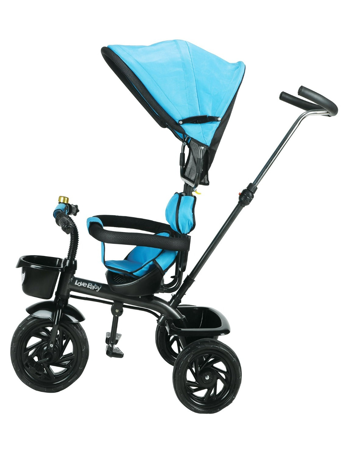 Tricycle With Safety Guardrail & Canopy (BJ-532 Sky Blue)