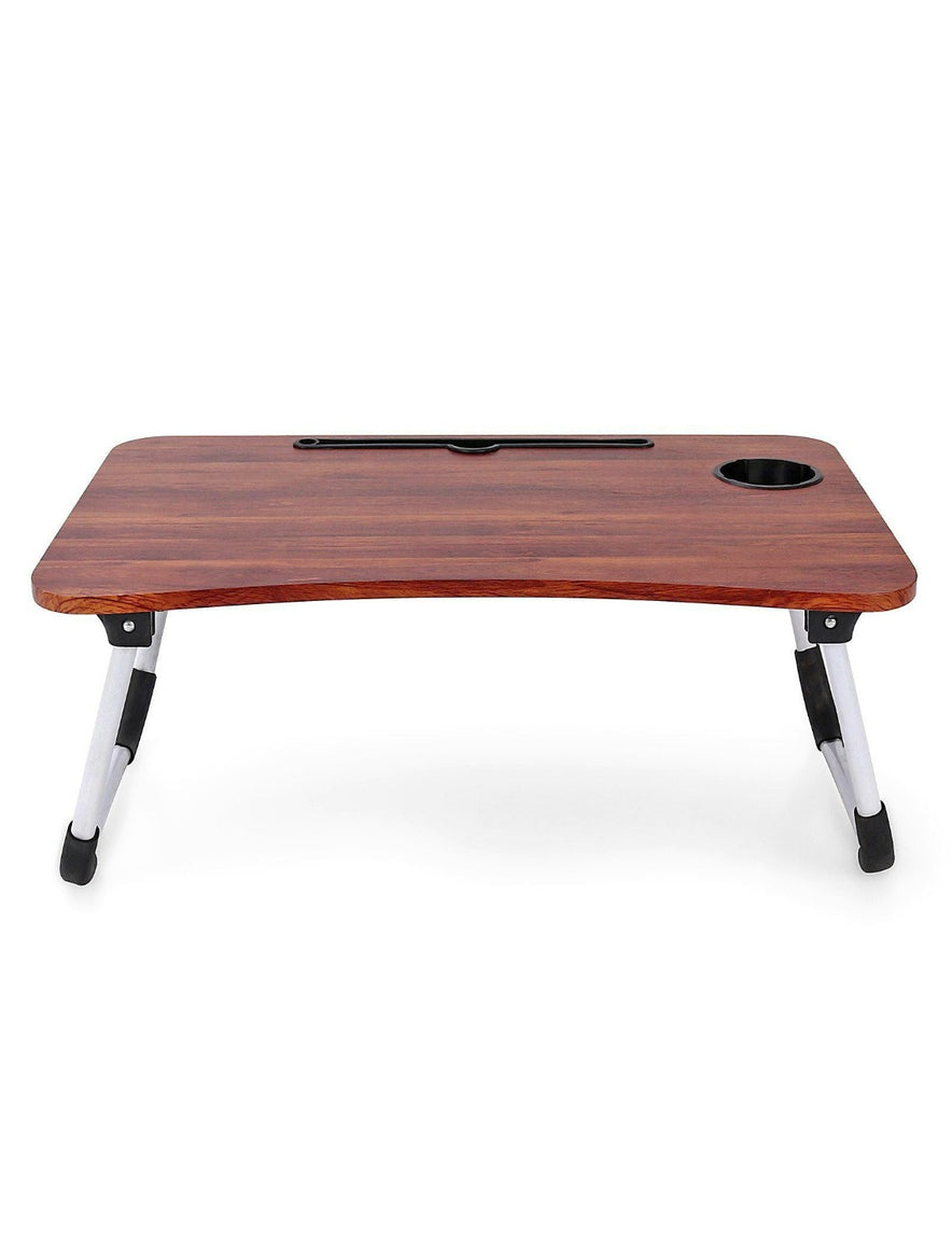 Kids Small Foldable Study Table Teak Natural - Brown