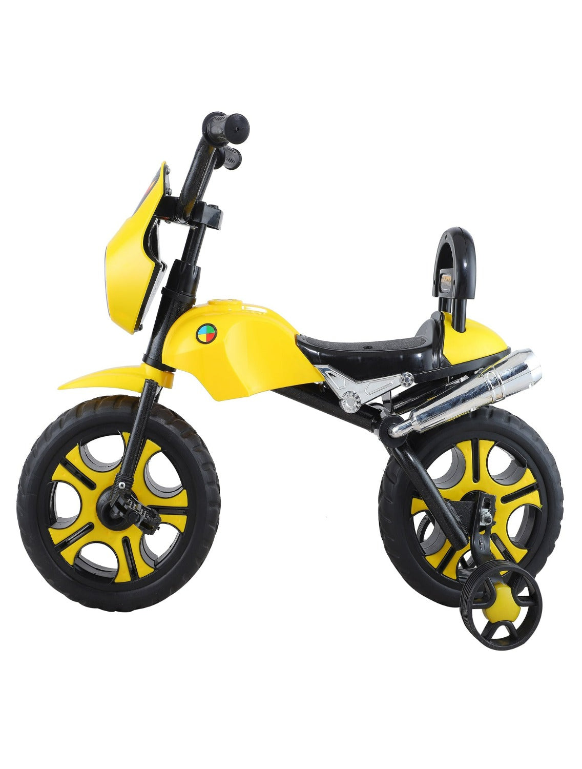 Tricycle Bullet 2 Wheels With Light And Music (BJ-5001 Yellow)