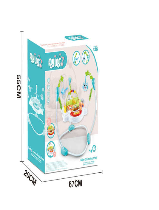 Animal Print Musical Jumperoo (Blue)