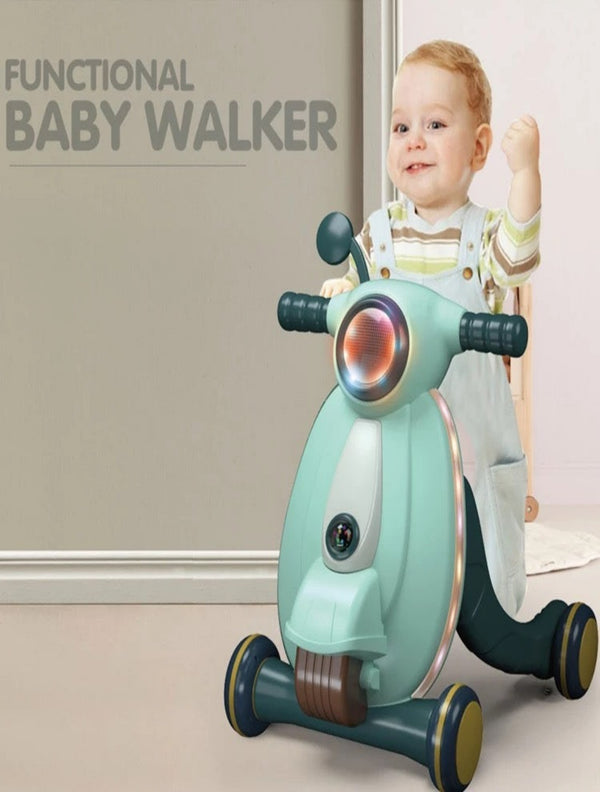 Functional Baby Walker With Light & Music (Green)