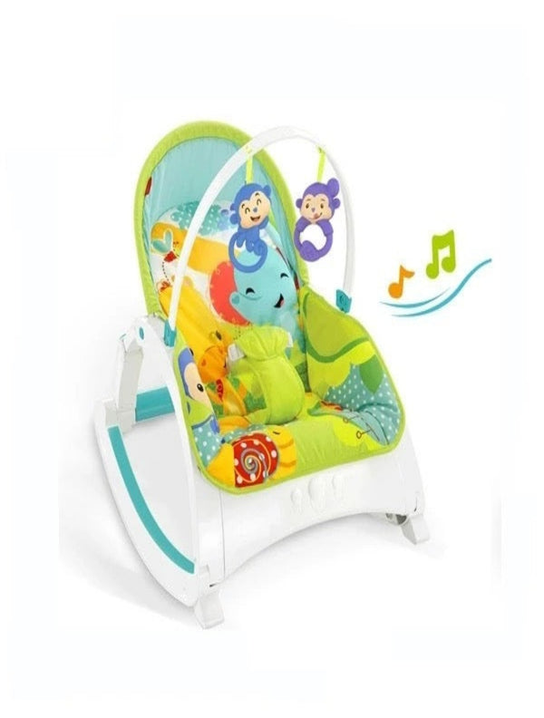 Rainforest Newborn-to-Toddler Portable Rocker. (Multicolor)