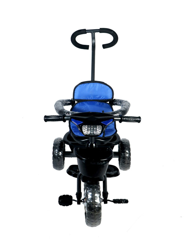 Tricycle with CUSHION CEAT Parental Handle & FRONT GAURD (BLUE)