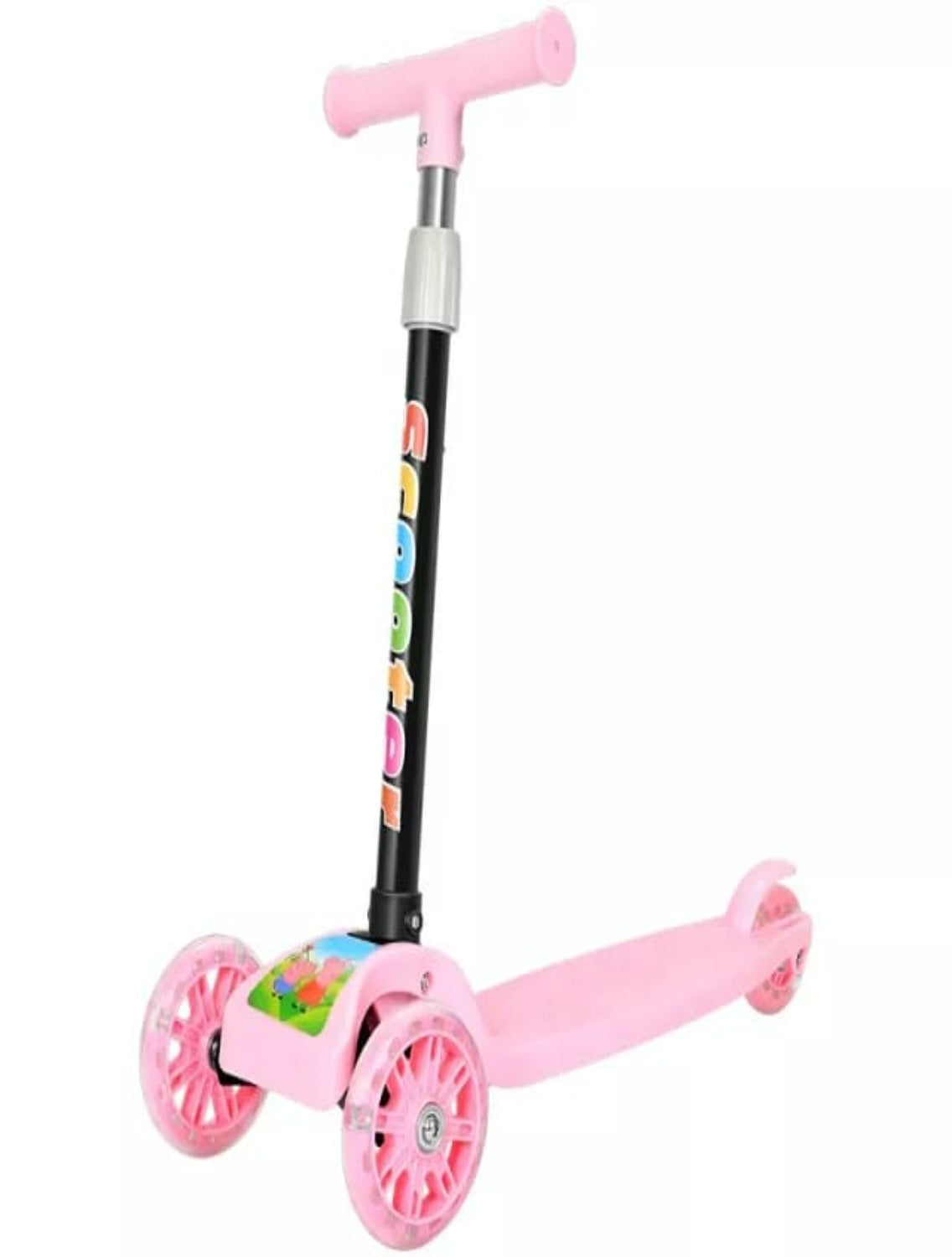 Trendy Skate Scooter With Foldable Handle Pink – FirstCrawl