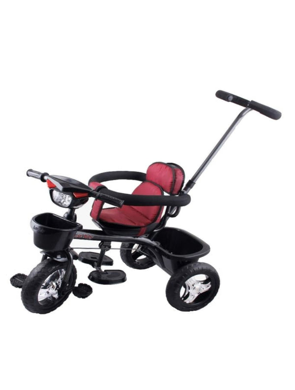 Tricycle with CUSHION CEAT Parental Handle & FRONT GAURD (RED)
