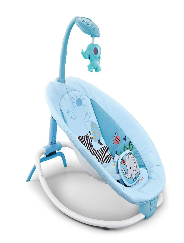 BABY ROCKER AND BOUNCER WITH REMOTE CONTROL- BLUE