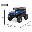 KIDS Battery Operated Ride on Jeep for Kids with Music Lights and Swing Electric Remote Control Ride on Jeep - Blue