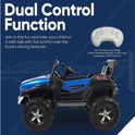 KIDS Battery Operated Ride on Jeep for Kids with Music Lights and Swing Electric Remote Control Ride on Jeep - Blue