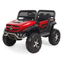 KIDS Battery Operated Ride on Jeep for Kids with Music Lights and Swing Electric Remote Control Ride on Jeep - Red