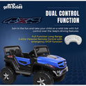 KIDS Battery Operated Ride on Jeep for Kids with Music Lights and Swing Electric Remote Control Ride on Jeep - Blue