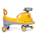 Cooper Train Car Rider with Steering Music & Lights for Boys and Girls (Yellow)