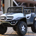 GettBoles 2288 Battery Operated Ride on Jeep for Kids with Music, Lights and Swing- Electric Remote Control Ride on Jeep for Children to Drive of Age 1 to 6 Years, White