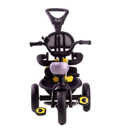 Lusa R1 Kids Tricycle Plug and Play Convertible 2 in 1 Cycle for Kids with Parental/Push Handle for Kids Cycle | Suitable Kids for Boys & Girls (1-5 Ys) (Yellow)