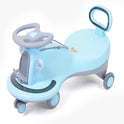 Cooper Train Car Rider with Steering Music & Lights for Boys and Girls (Blue)