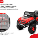 GettBoles 2288 Battery Operated Ride on Jeep for Kids with Music, Lights and Swing- Electric Remote Control Ride on Jeep for Children to Drive of Age 1 to 6 Years, Red