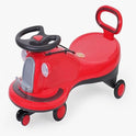 Cooper Train Car Rider with Steering Music & Lights for Boys and Girls (Red)