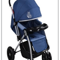Foldable Stroller Carriage Luxury Baby Stroller Baby Stroller - BLUE