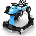 Multifunctional F1 Racing Car Musical Baby Walker (Blue)