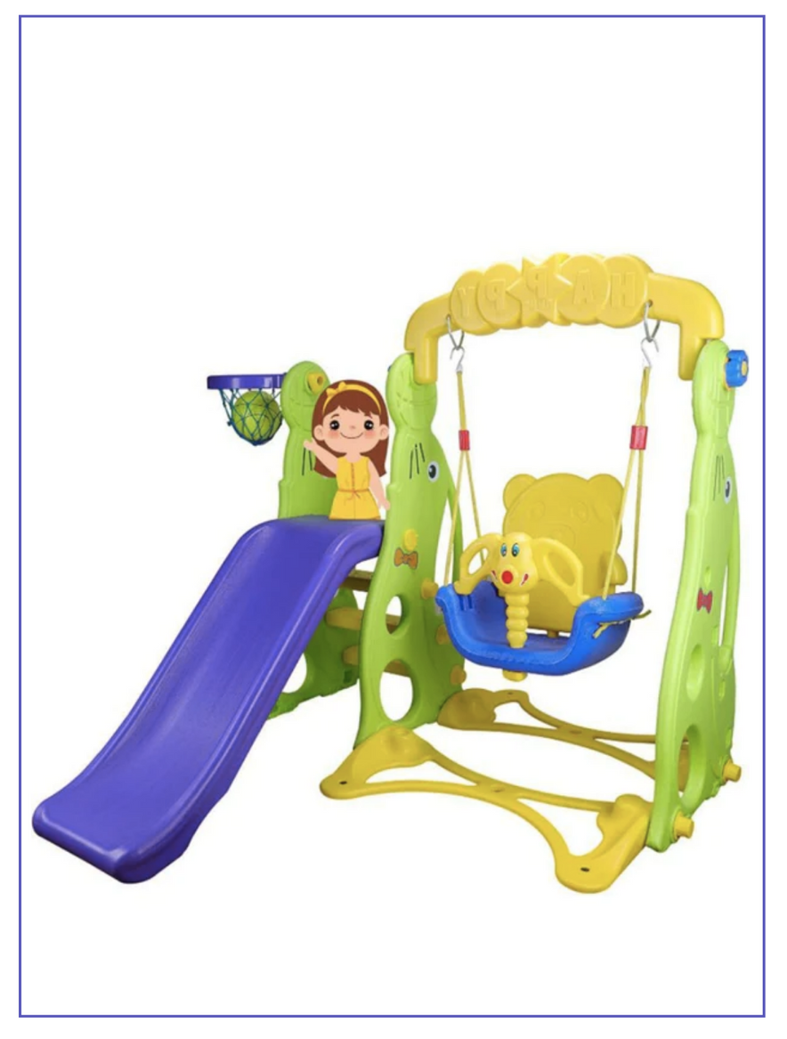 HOT Ok Play Baby Outdoor Slide Ok Play Swing And Slide Swing