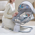 Baby Swing Rocking Chair with Remote Control 3-in-1 Adjustable backrest Baby Bouncer Electric Adjustable Rocking Chair