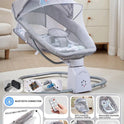 Baby Swing Rocking Chair with Remote Control 3-in-1 Adjustable backrest Baby Bouncer Electric Adjustable Rocking Chair