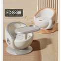 Ultrasoft Cushion Feeding Chair 2 in 1, Seat with Detachable Dining Food Tray (Peach-1-2 Year Old)