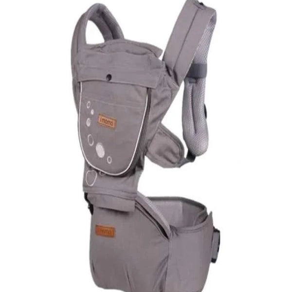 PREMIUM Baby Carrier With HIPSEAT Grey FirstCrawl