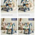 High Chair with heigh Adjustment and Wheels 05