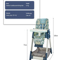 High Chair with heigh Adjustment and Wheels 06