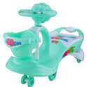 Musical Baby Swing Car With Basket (Green)