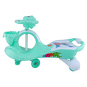 Musical Baby Swing Car With Basket (Green)