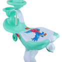 Musical Baby Swing Car With Basket (Green)