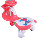 Musical Baby Swing Car With Basket (Pink)