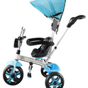 Tricycle with Light, Foldable Canopy and 360 Degree Seat Rotating