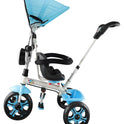 Tricycle with Light, Foldable Canopy and 360 Degree Seat Rotating