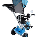 Tricycle with Light, Foldable Canopy and 360 Degree Seat Rotating